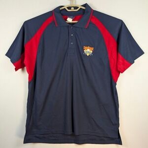 Cooperstown Polo Shirt‎ Mens XL Navy Blue Red Baseball Dreams Park